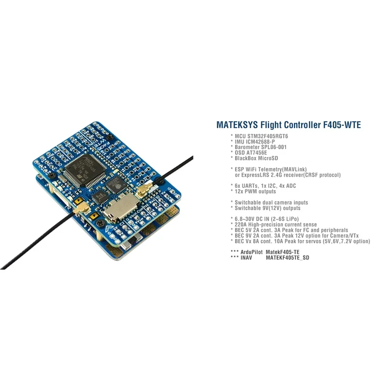 SkyDElFor MATEK Mateksys F405- - Mateksys Flight Controller F405 Wte 评论和价格