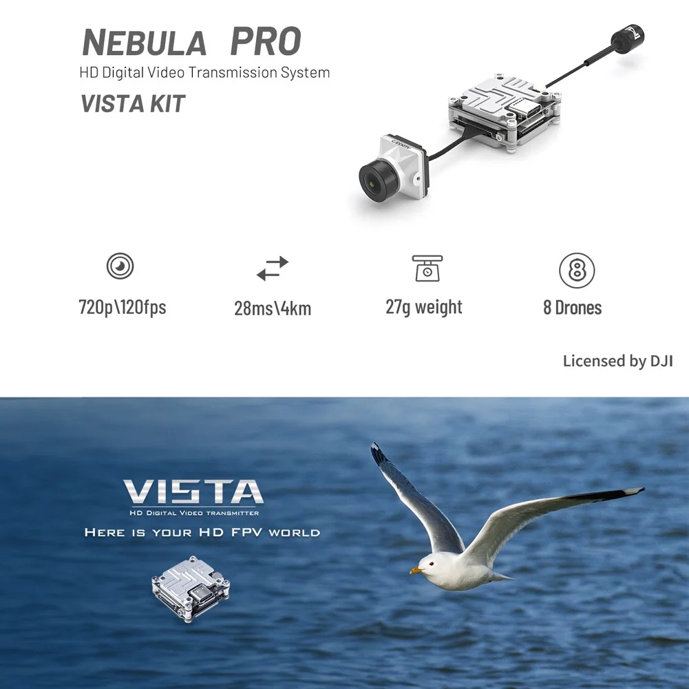 Caddx Nebula Pro Vista Kit Met - Caddx Vista Nebula Pro Digital Kit 评论和价格